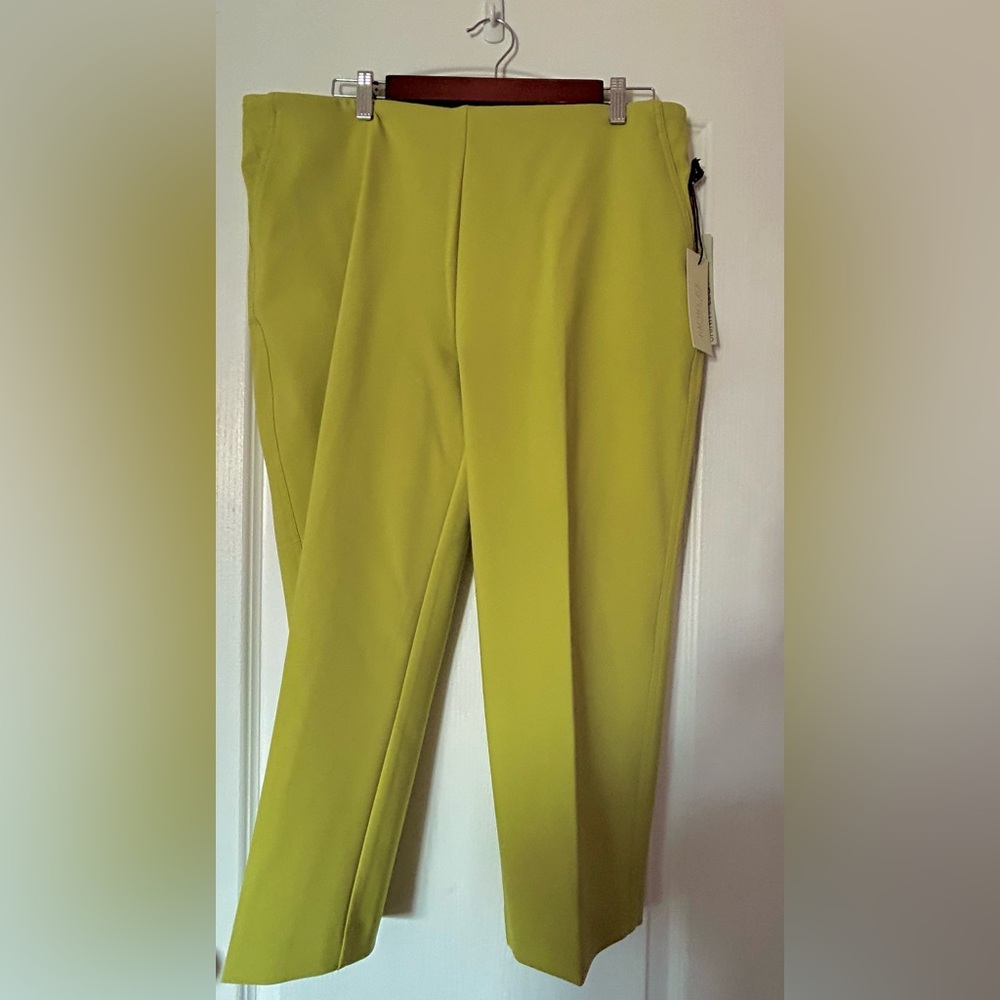 Rachel Zoe Light Green Hi-Rise Trousers Size 16